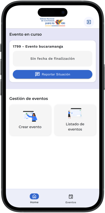 Imagen de una interfaz de App SNCPV