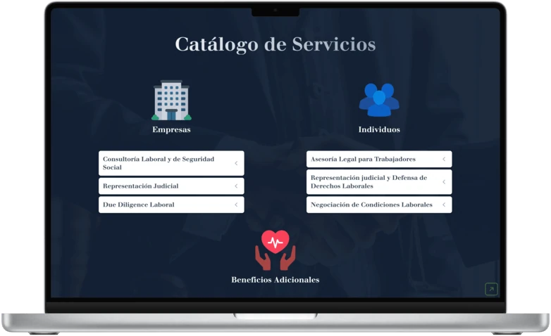 Imagen del sitio web de PENSAL S.A.S